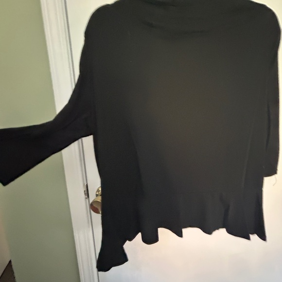 Women’s black swing coat - Picture 3 of 3